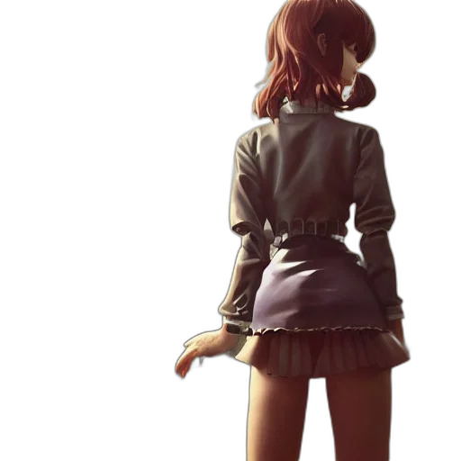 jacket, dress, staff, weapon, concept art, photorealistic, 3d render, anime transparent PNG cut-out