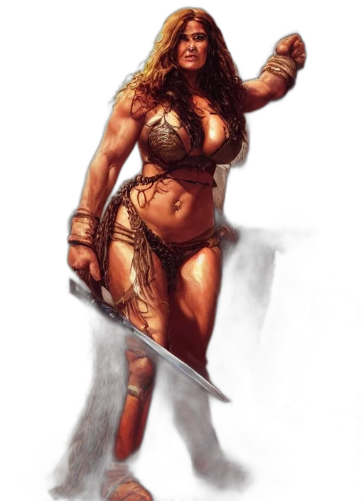 sword, fantasy art, comic book art, concept art, photorealistic, earth tones, portrait, very transparent PNG cut-out