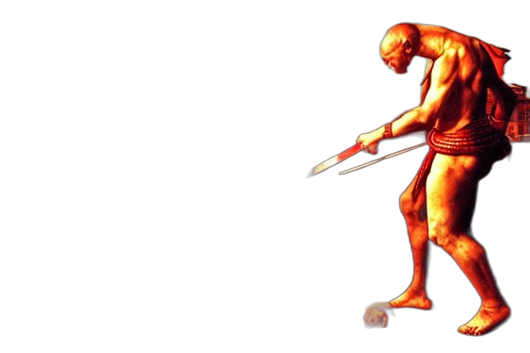 robot, staff, weapon, sword transparent PNG cut-out