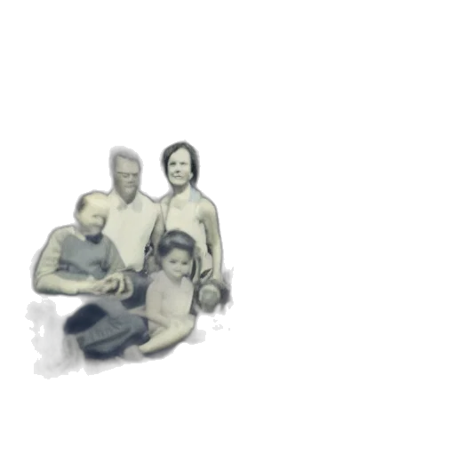 pixel art, 3d render, photorealistic, concept art, outer space, old, polaroid, family transparent PNG cut-out