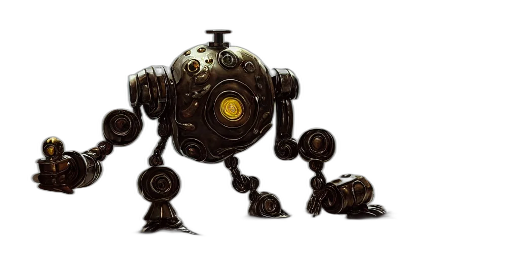 robot, weapon, concept art, fantasy art transparent PNG cut-out