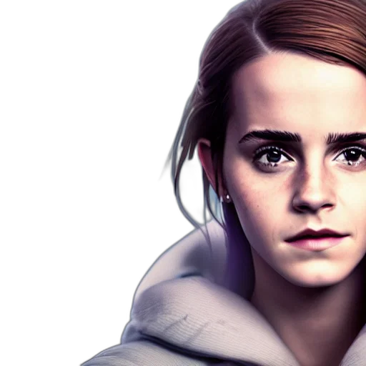 face, jacket, photorealistic, concept art, fantasy art, comic book art, portrait, emma transparent PNG cut-out