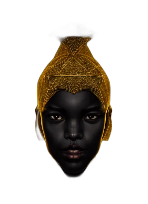 crown, mask, hat, face, fantasy art, concept art, photorealistic, 3d render transparent PNG cut-out