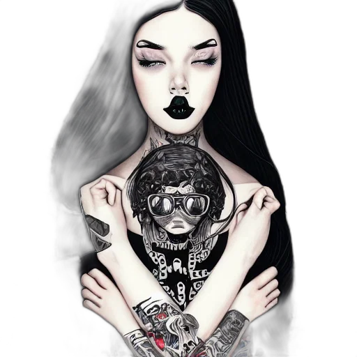 mask, jewelry, face, dress, fantasy art, comic book art, concept art, photorealistic transparent PNG cut-out