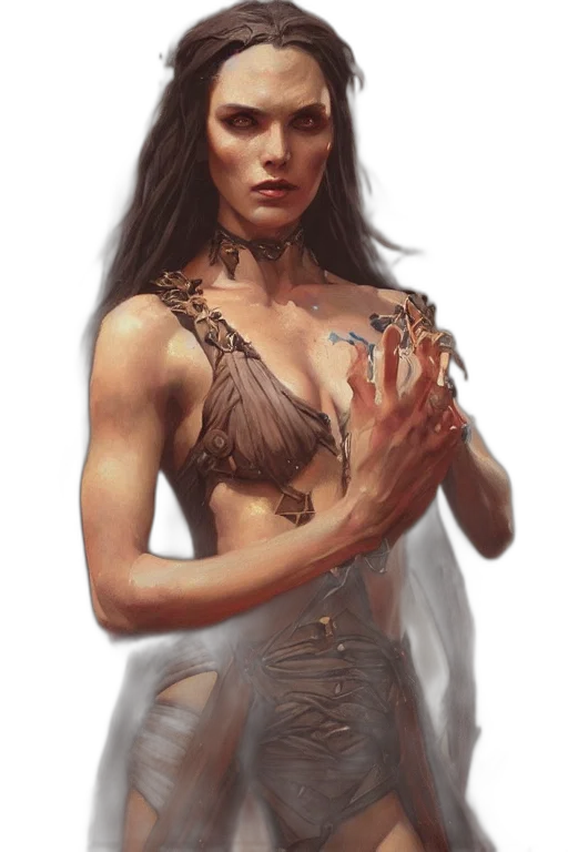 jewelry, dress, fantasy art, concept art transparent PNG cut-out
