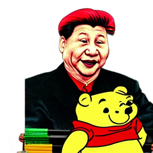 realistic, funny, drawing, jinping transparent PNG cut-out