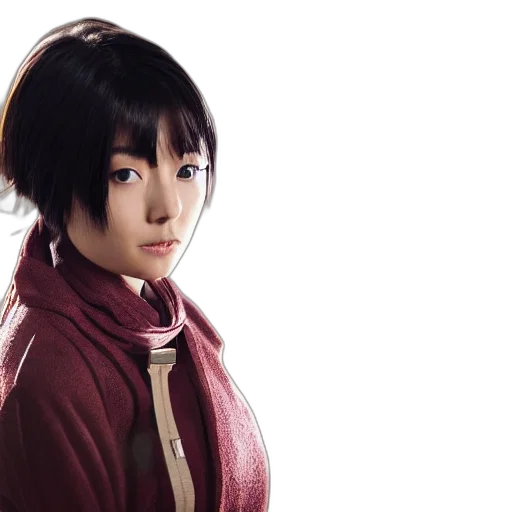 jacket, photorealistic, anime, 3d render, concept art, red, photoshoot, japanese transparent PNG cut-out