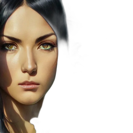 face, fantasy art, photorealistic, concept art transparent PNG cut-out