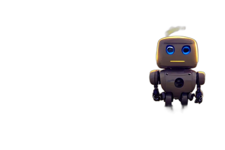 robot, creature, 3d render, concept art, cartoon, pixel art, outer space, cute transparent PNG cut-out