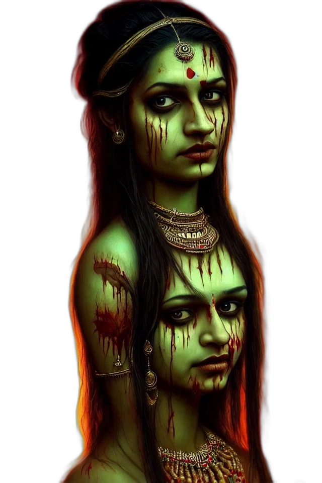 face, fantasy art, concept art, comic book art, photorealistic, neon lights, green, red transparent PNG cut-out
