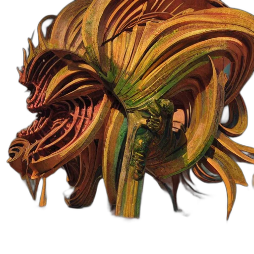 mask, dragon, creature, face transparent PNG cut-out