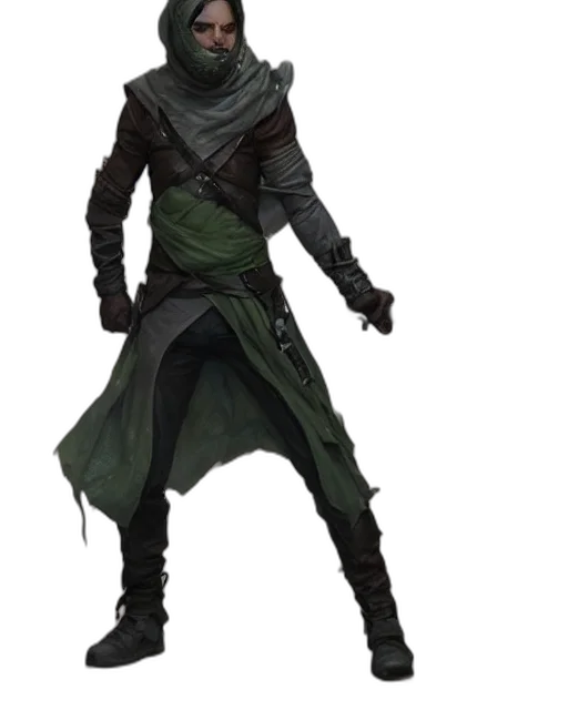 staff, mask, jacket, sword transparent PNG cut-out