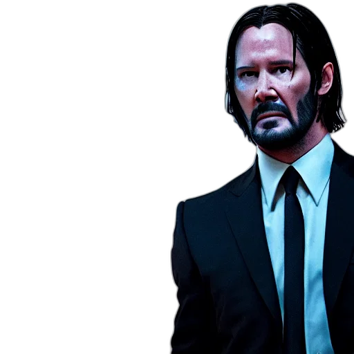 jacket, concept art, comic book art, pixel art, photorealistic, film, still, john transparent PNG cut-out