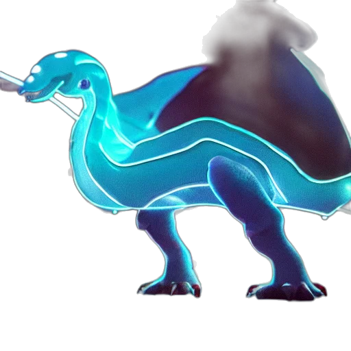 dragon, creature, animal, staff transparent PNG cut-out