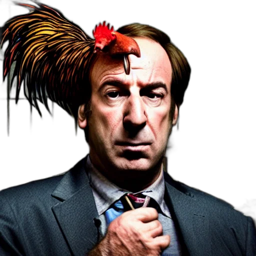 animal, hat, hair, crown, saul, goodman, rooster, medieval transparent PNG cut-out