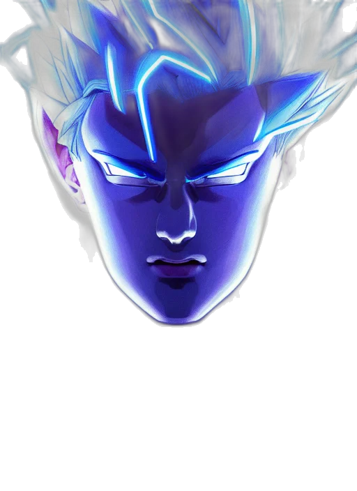 face, mask, creature, staff, concept art, fantasy art, anime, 3d render transparent PNG cut-out