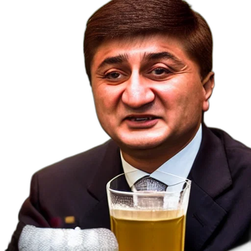 face, staff, photorealistic, cartoon, akhmetov, daniyal, drinking transparent PNG cut-out