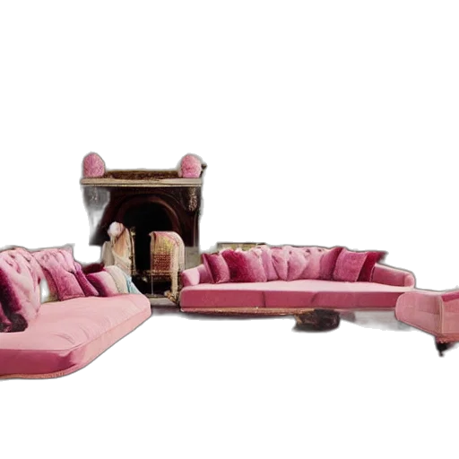 furniture, car, 3d render, concept art transparent PNG cut-out