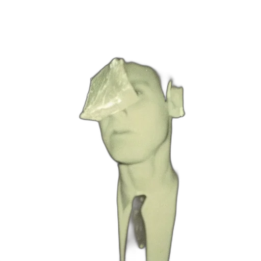 face, mask, crown, staff, 3d render, concept art, vaporwave, photorealistic transparent PNG cut-out
