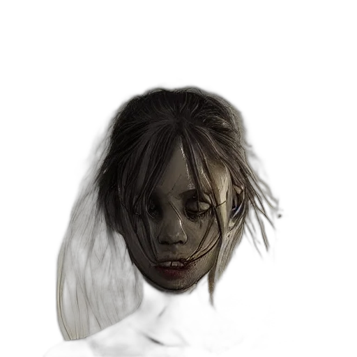 mask, face, hair, creature transparent PNG cut-out
