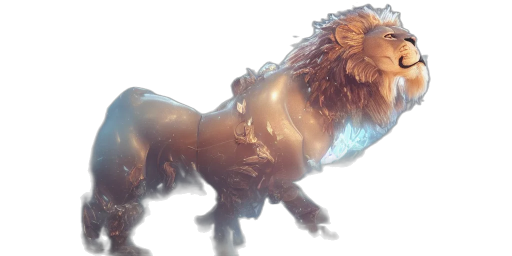 animal, creature, dragon, crown, 3d render, concept art, fantasy art, photorealistic transparent PNG cut-out