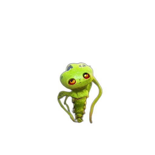 creature, staff, animal, robot, concept art, 3d render, pixel art, fantasy art transparent PNG cut-out