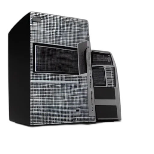 3d render, computer, pedestal, render, octane, ray, tracing, ultra transparent PNG cut-out