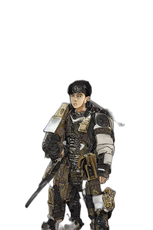 sword, weapon, staff, jacket, fantasy art, concept art, pixel art, photorealistic transparent PNG cut-out