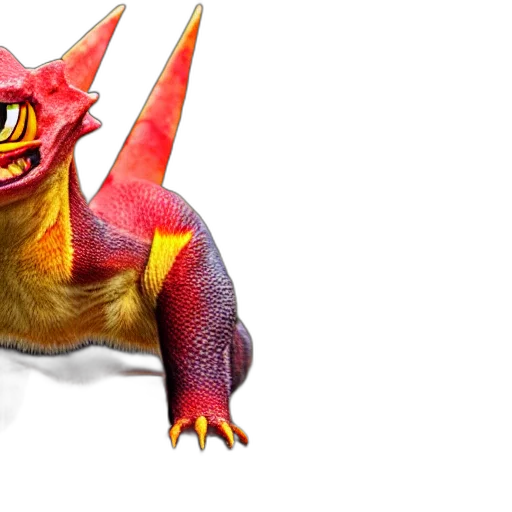 dragon, creature, animal, 3d render transparent PNG cut-out