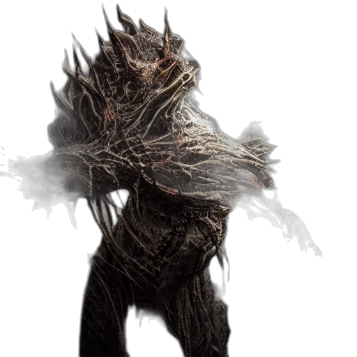hair, creature, dragon, staff transparent PNG cut-out