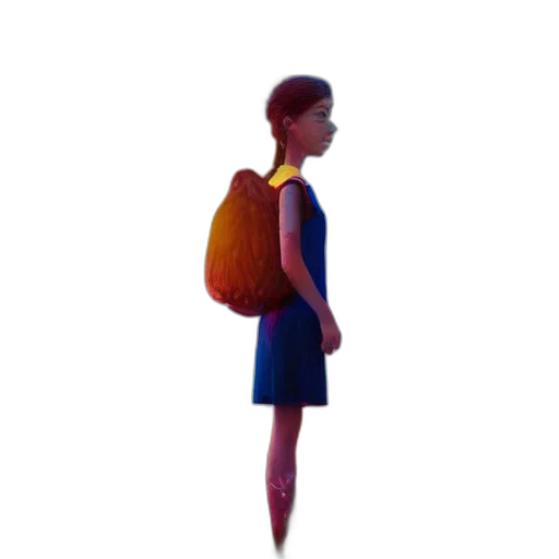 dress, jacket, staff, umbrella transparent PNG cut-out