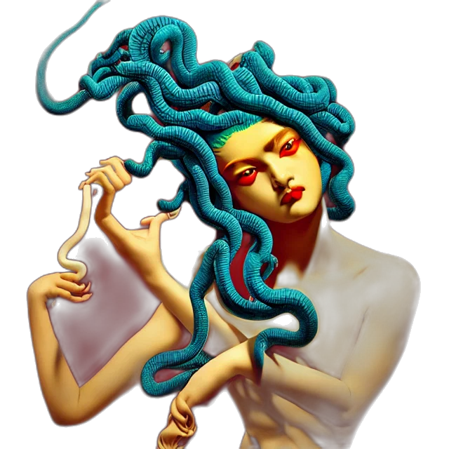 jewelry, hair, staff, fantasy art, concept art, pixel art, vaporwave, underwater transparent PNG cut-out