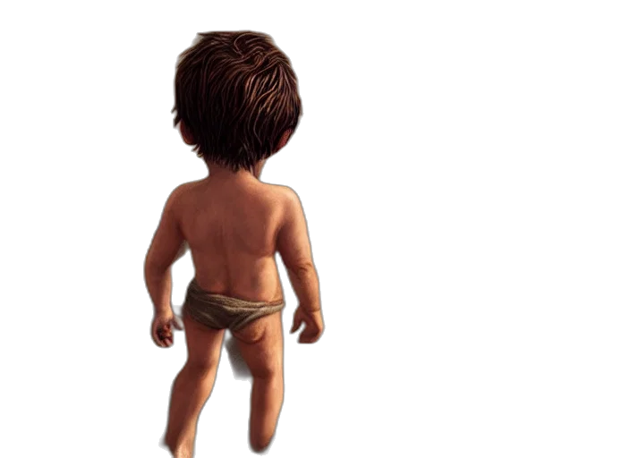 creature, hair, animal, face, concept art, 3d render, photorealistic, pixel art transparent PNG cut-out