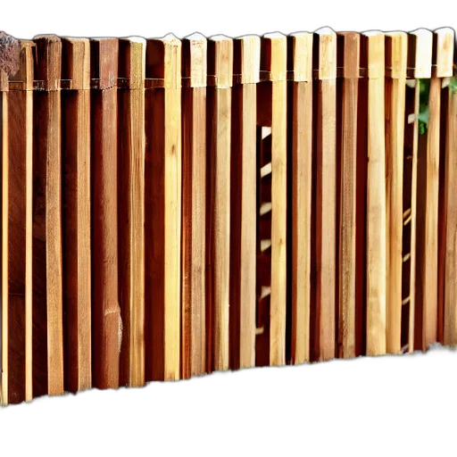 furniture, staff, weapon, 3d render, forest, earth tones, hardwood, fence transparent PNG cut-out