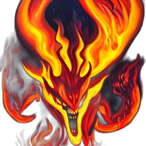 dragon, mask, staff, concept art, fantasy art, pixel art, watercolor, fire transparent PNG cut-out