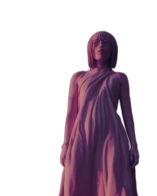 dress, creature, concept art, 3d render transparent PNG cut-out