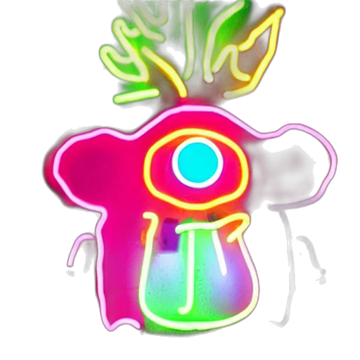 crown, robot, creature, flower transparent PNG cut-out