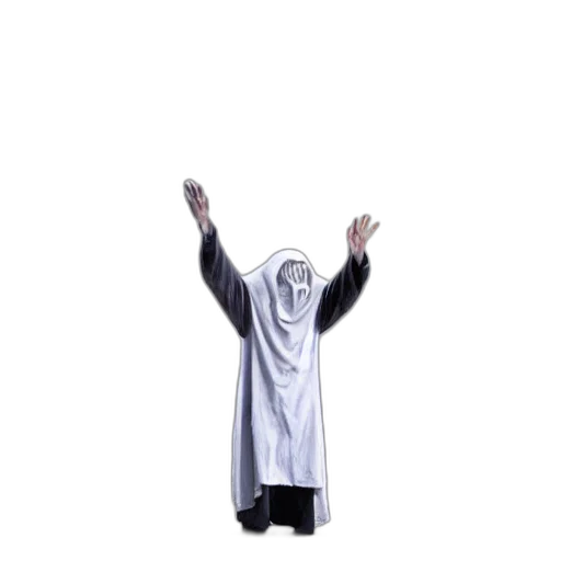 jacket, dress, staff, robot transparent PNG cut-out