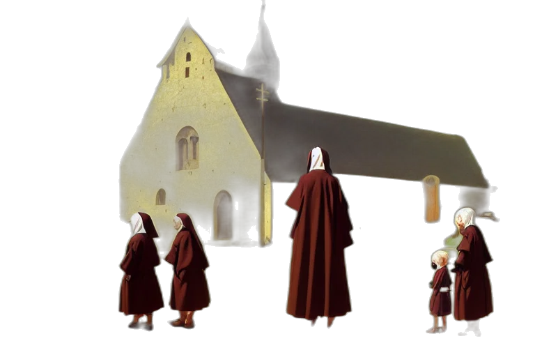 concept art, 3d render, fantasy art, photorealistic, fog, city street, baroque, oil transparent PNG cut-out