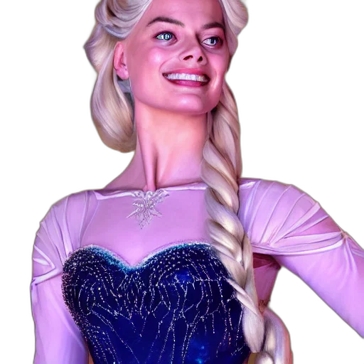 dress, face, crown, hair transparent PNG cut-out