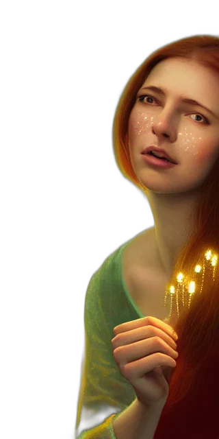jewelry, face, crown, dress, fantasy art, photorealistic, concept art, 3d render transparent PNG cut-out
