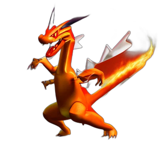 dragon, animal, staff, creature, concept art, 3d render, fantasy art, pixel art transparent PNG cut-out
