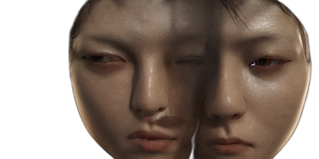 mask, face, 3d render, photorealistic, concept art, cyberpunk, masterpiece, rendered transparent PNG cut-out