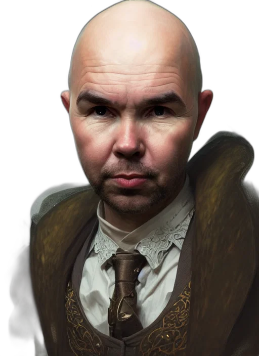 staff, face, concept art, photorealistic transparent PNG cut-out