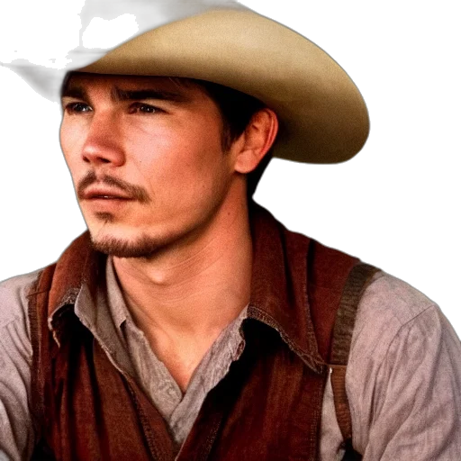 hat, face, photorealistic, josh transparent PNG cut-out