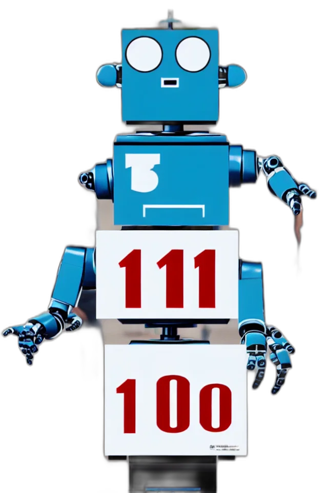 robot, 3d render, concept art, cute transparent PNG cut-out