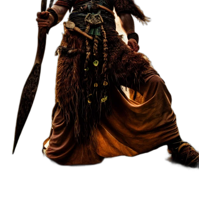 staff, sword, weapon, concept art, fantasy art, 3d render, comic book art, dark transparent PNG cut-out