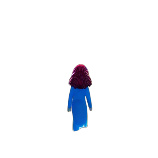dress, hair, jacket, robot, 3d render, concept art, pixel art, vaporwave transparent PNG cut-out