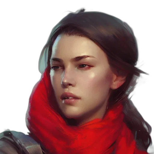 face, mask, jacket, fantasy art, concept art, photorealistic, oil painting, fire transparent PNG cut-out