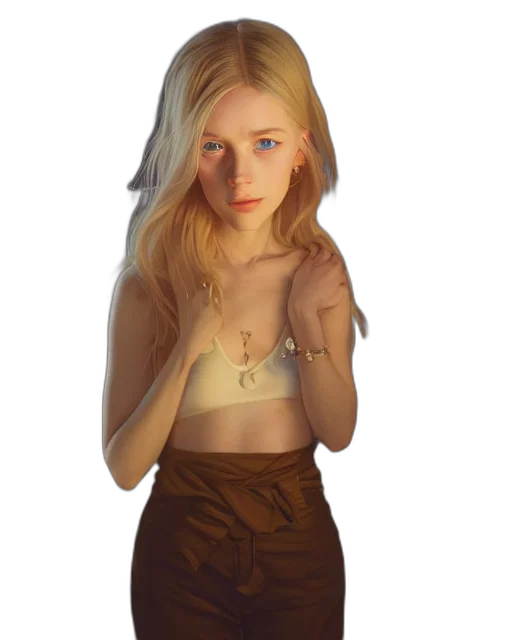dress, jacket, face, jewelry transparent PNG cut-out
